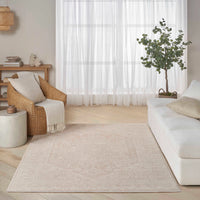 Lucienne Beige Medallion Area Rug