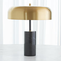 Dome Table Lamp-Gold/Black