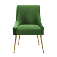 Prado Green Velvet With Gold Frame Chair - Luxury Living Collection