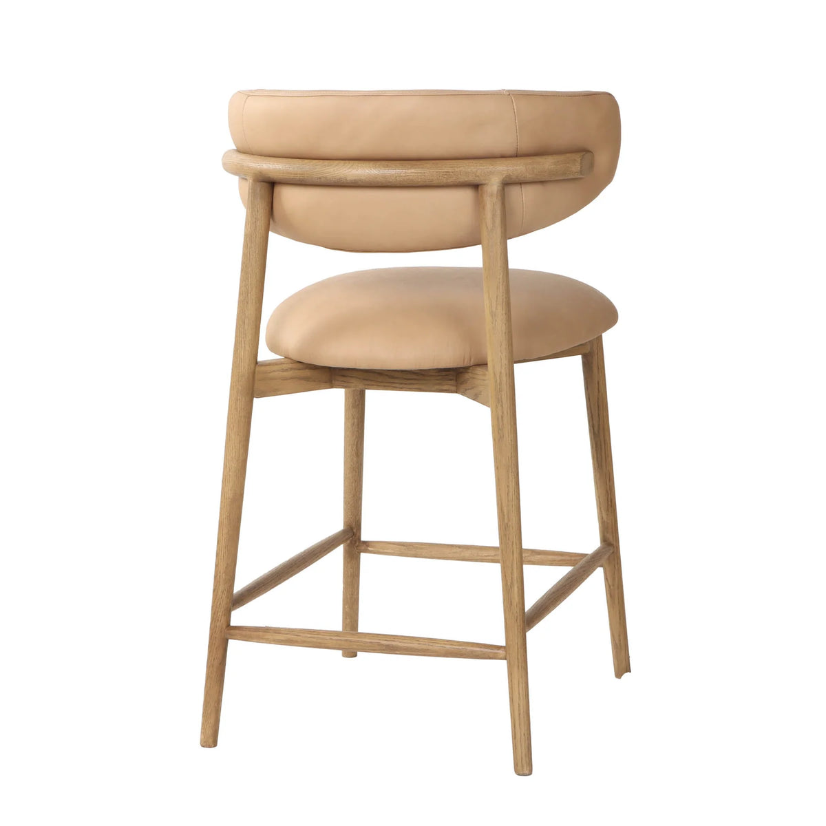 Rowan Tan Leather Counter Stool