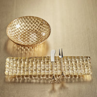 Braided Gold 7" Bowl - Set of 12