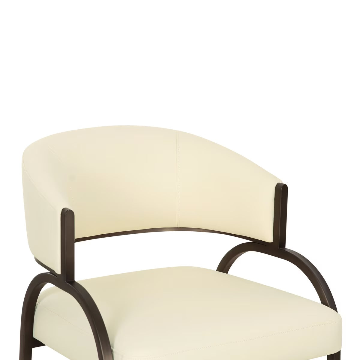 Geovanna Cream Performance Vegan Leather Dining Chair