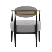 Carnaby Modern Grey & Gold Dining Chair