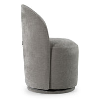 Bridget Modern Grey Swivel Dining Chair