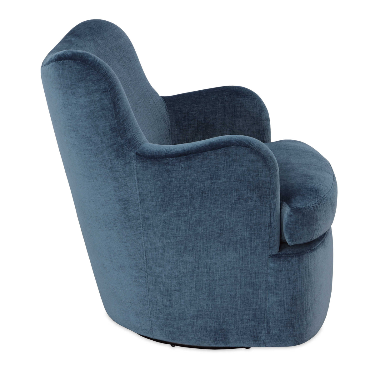 Geovanna Blue Velvet Swivel Chair