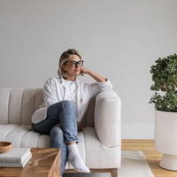 Troye 82" Cream Performance Fabric Sofa