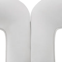 Kika Glam White Velvet Dining Chair