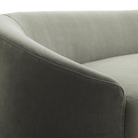 Emilee 108" Sharkskin Velvet Grey Ash Sofa