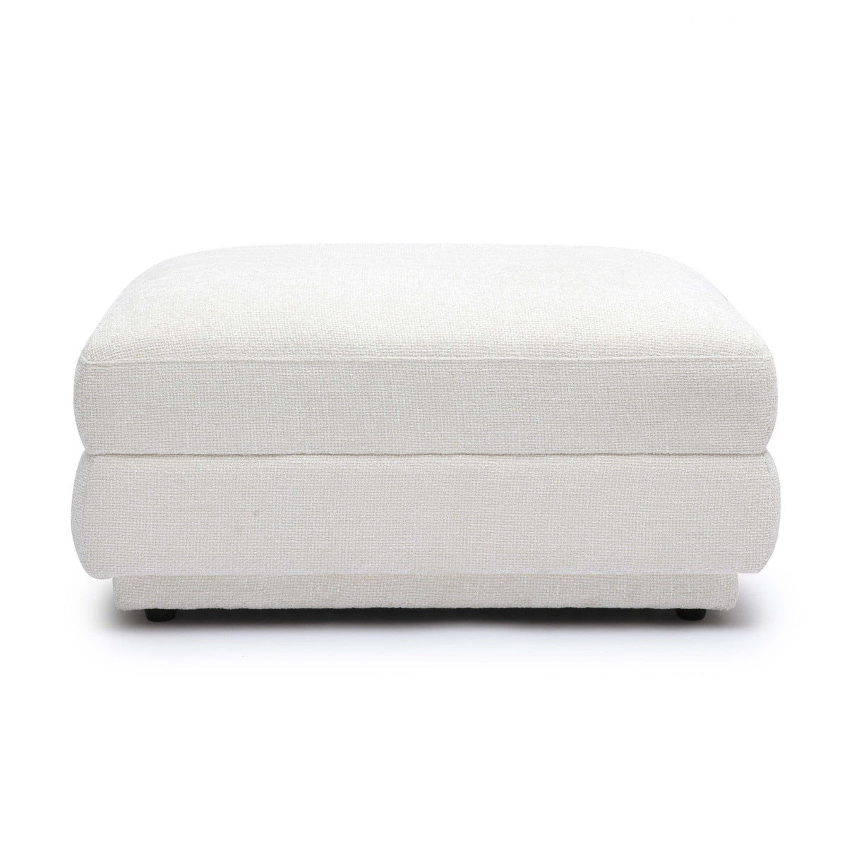 Arabella Cream Chenille Modular Ottoman