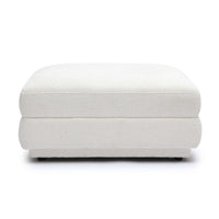 Arabella Cream Chenille Modular Ottoman