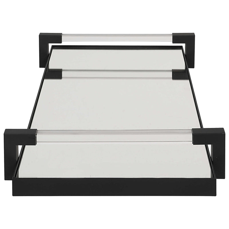 Reed Modern Black Tray