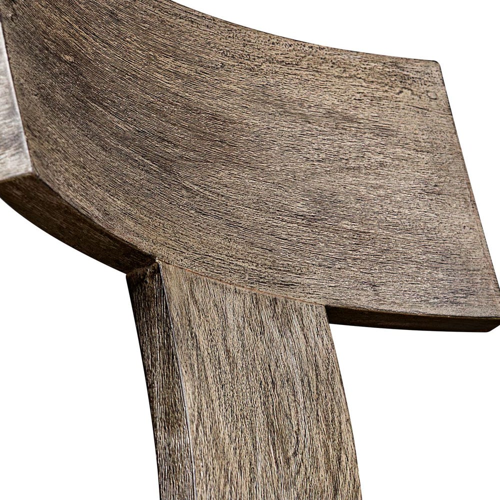 Sammantha White & Grey Outdoor Bar Stool