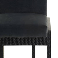 Matilda Midnight Grey Performance Velvet Dining Chair