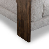 Eves 91" Cream Contract-Grade Boucle Sofa