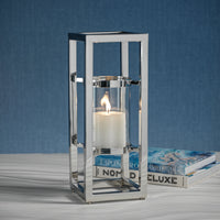 Kourtney Polished Silver Candle Holders/Hurricanes - Set of 2 (2 Sizes Available)