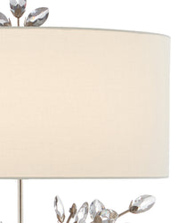 Forget-Me-Not Silver Table Lamp