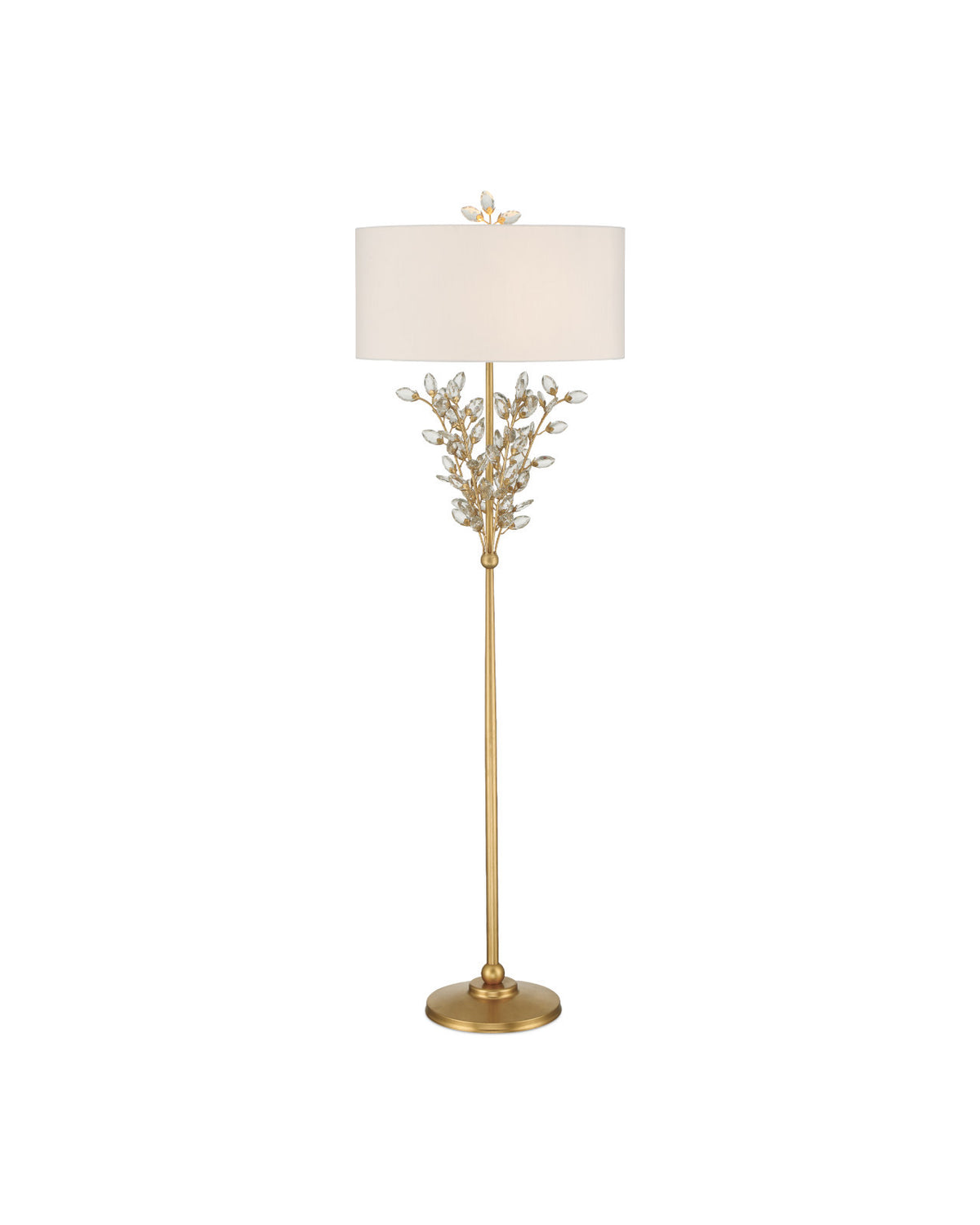 Forget-Me-Not Gold Floor Lamp