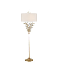 Forget-Me-Not Gold Floor Lamp