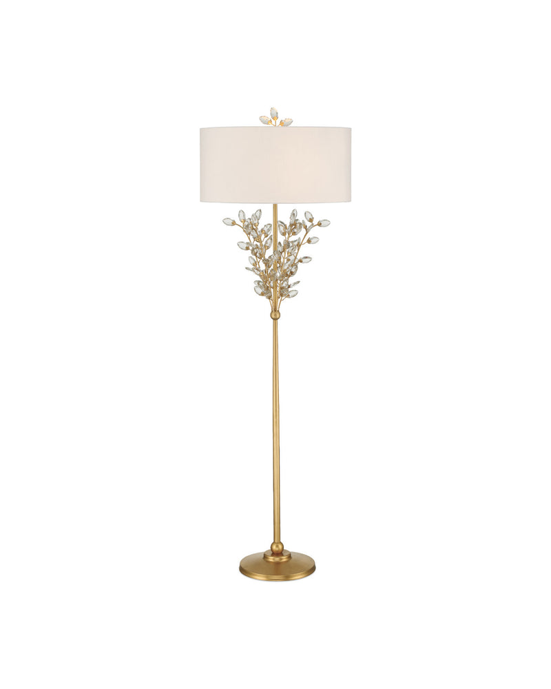 Forget-Me-Not Gold Floor Lamp