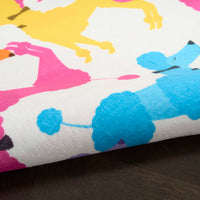 Poodles Ivory Multicolour Area Rug