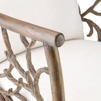Ettah Driftwood & Linen Armchair