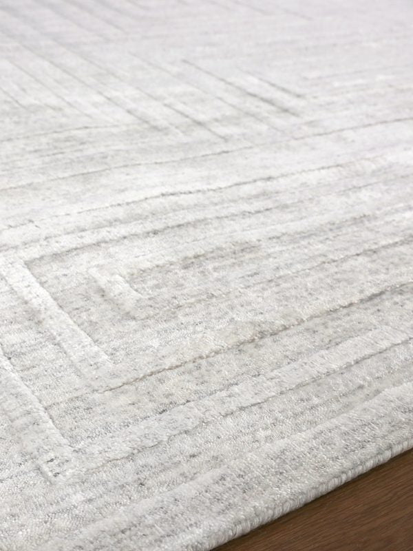 Cleo Modern Ivory Geometric Patterned Area Rug - Elegance Collection