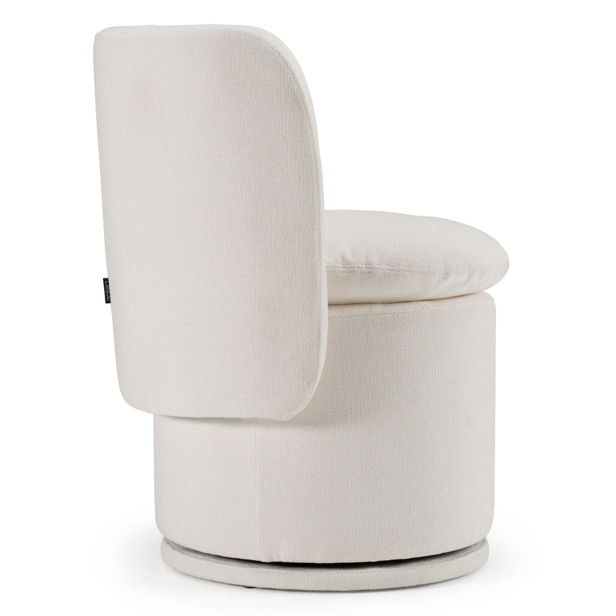 Catalina Modern Ivory Swivel Dining Chair