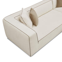 Isla Cream Linen LAF Sectional Sofa