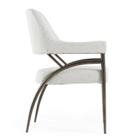 Anna Modern Off-White & Bronze Dining Chair