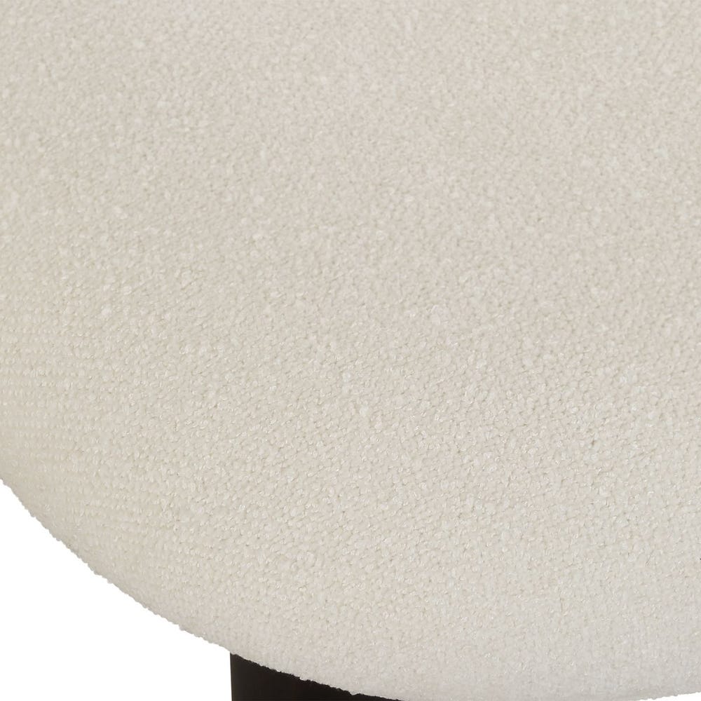 Vertu Textured Ivory & Satin Black Dining Chairs (Set of 2)