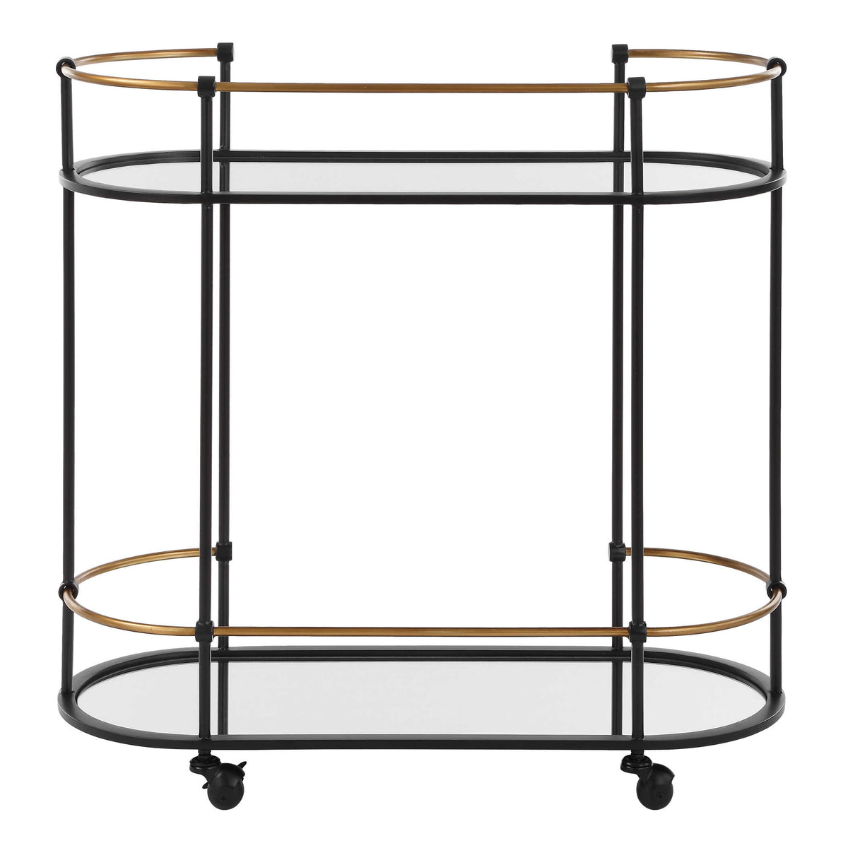 Karma Black & Gold Bar Cart