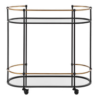 Karma Black & Gold Bar Cart