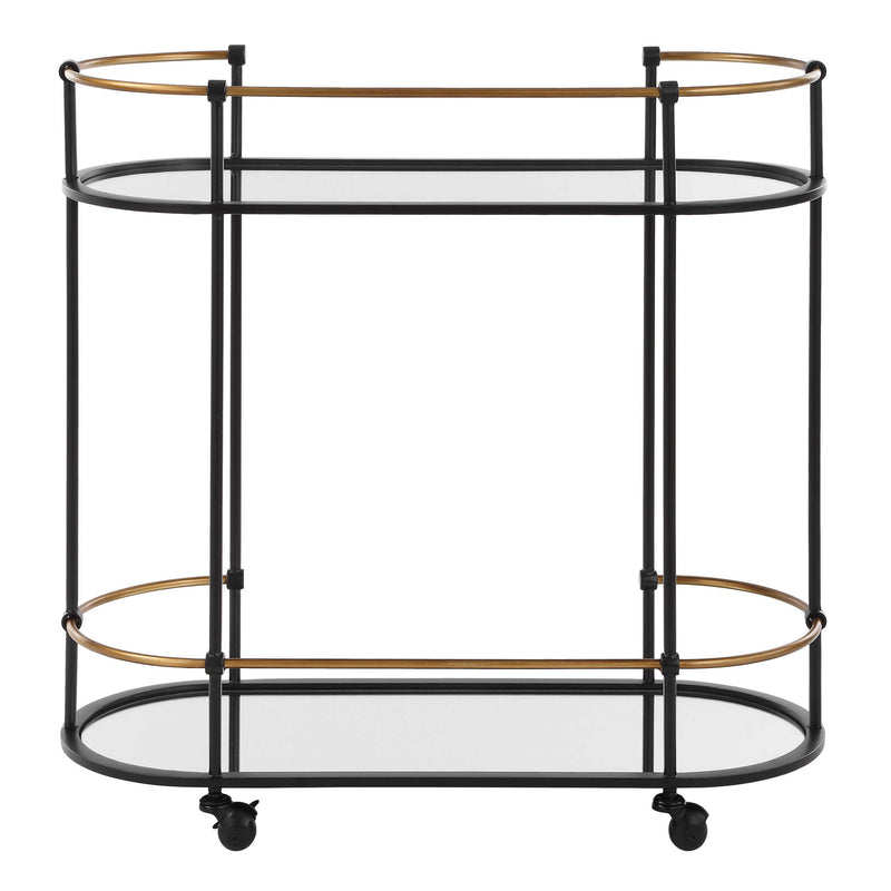 Karma Black & Gold Bar Cart