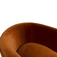 Georgina Velvet Rust Accent Chair