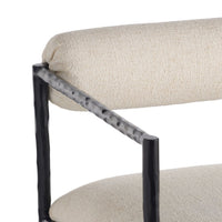 Musa White Performance Fabric Dining Chair