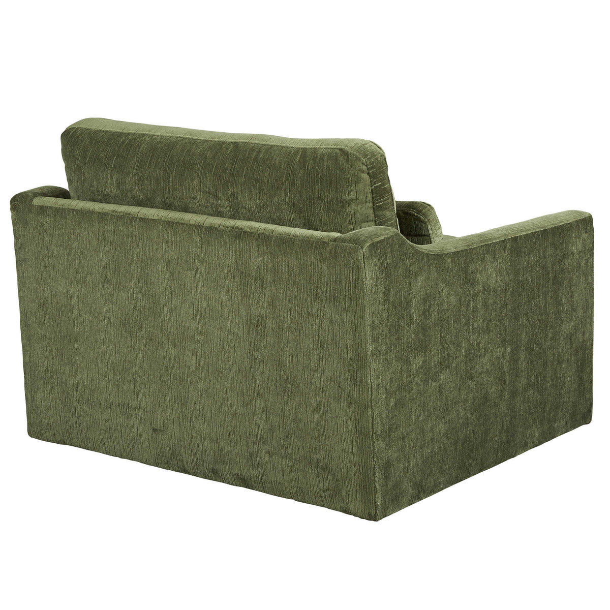 Luxxe Olive Green Swivel Chair