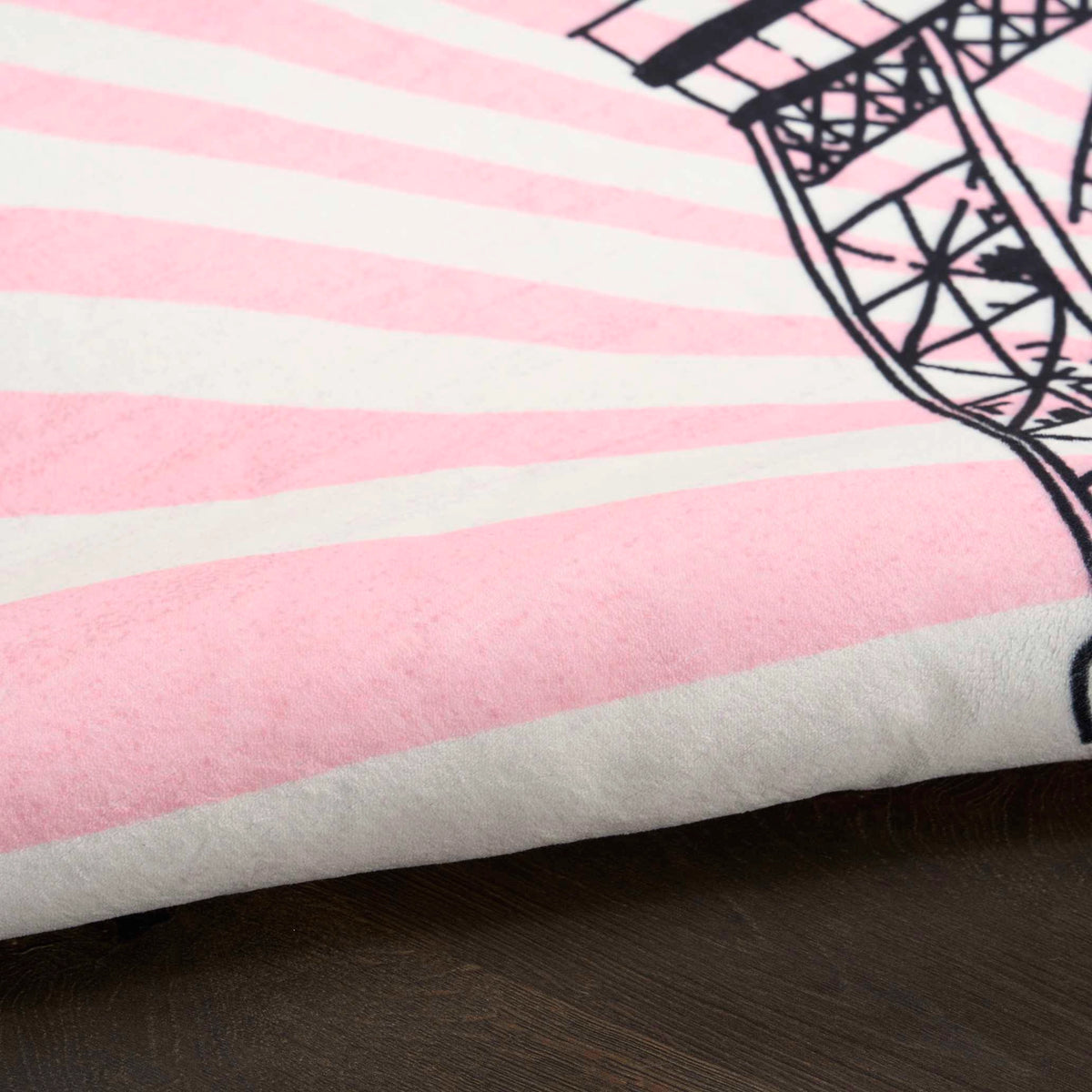 Eiffel Tower Pink Area Rug