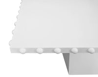 Reef 85" Matte White Lacquer Rectangular Dining Table