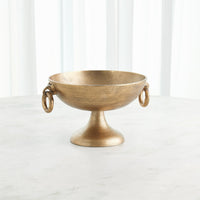 Ring Handle Antique Brass Bowls (2 Sizes Available)