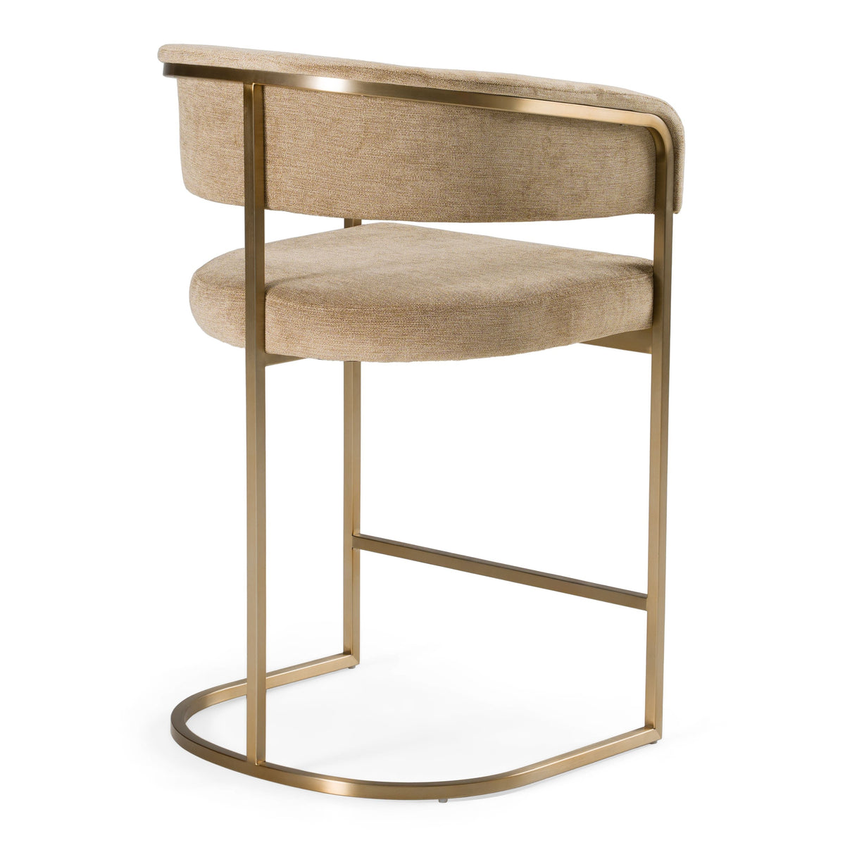 Villa Modern Brown & Gold Counter Stool