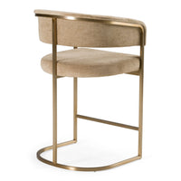 Villa Modern Brown & Gold Counter Stool