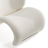 Rondo Modern White Accent Chair