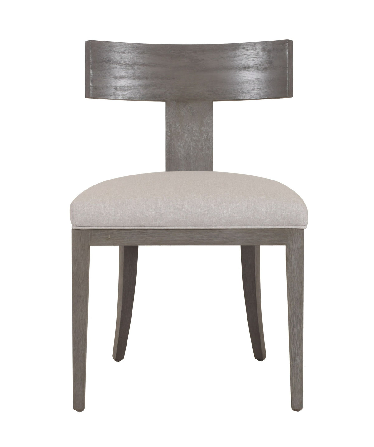 Rowan Mid-Century Modern Beige Linen & Grey Wash Dining Chair (Set of 2)
