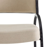 Zelise Natural Linen Dining Chair