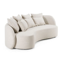 Helene Beige 4 Seat Outdoor Performance Fabric Sofa