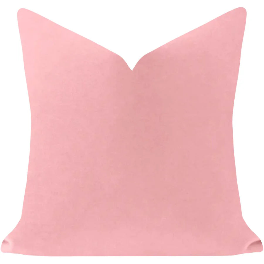 Serenity Blush Pink Velvet Pillow (3 Sizes Available)