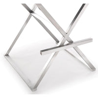 Lila Black Steel Faux Leather Barstool - Luxury Living Collection