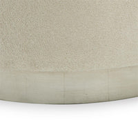 Rhumba Neutral Fabric & Burnished Silver Swivel Accent/Dining Chair