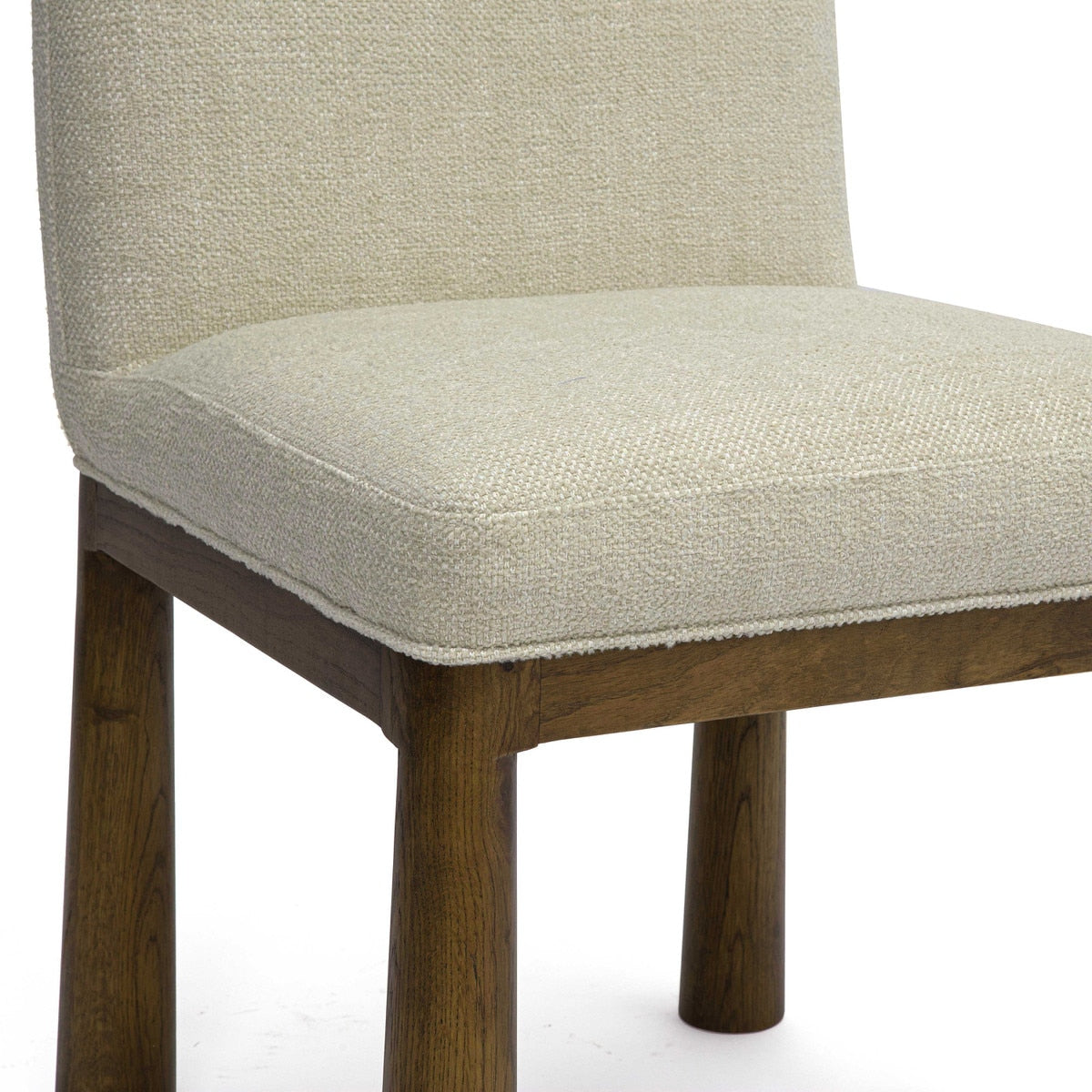 Tiara Cream Performance Basketweave Fabric Dining Chair