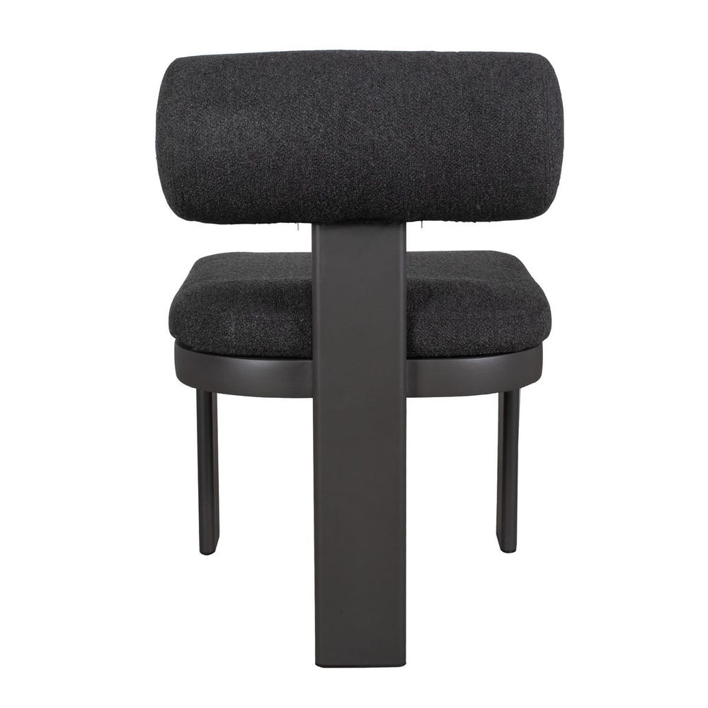 Verah Charcoal Outdoor Armless Dining Chair
